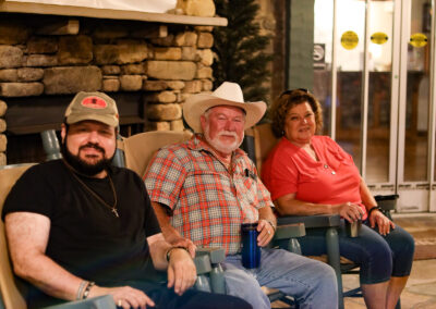 Enjoying the front porch